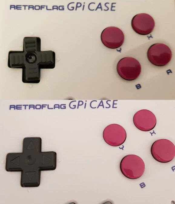 Comparativa d-pad gpi-case vs d-pad game boy pocket