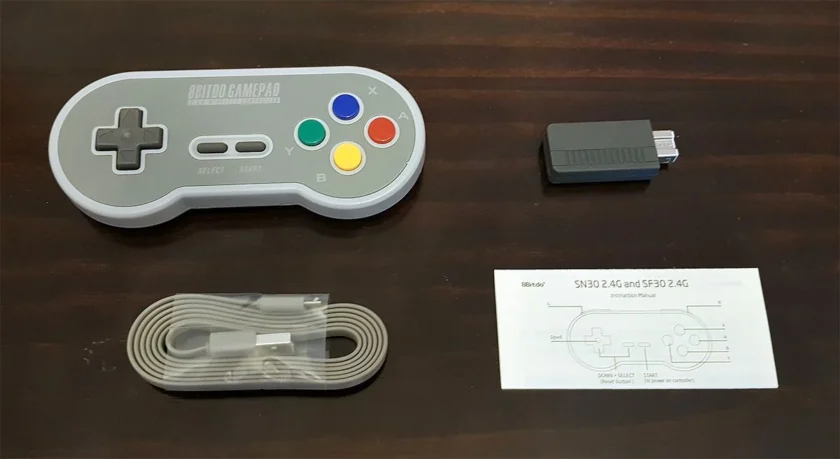 Contenido 8BitDo SF30 Mando Bluetooth snes classic mini
