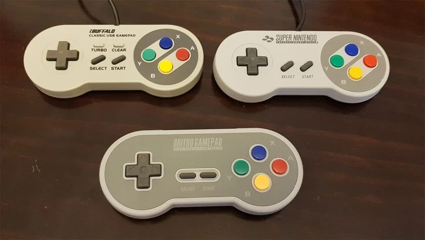 Comparativa mandos ibuffalo, snes y 8bitdo SF30