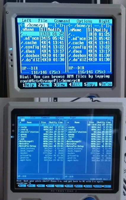 diferencia pantalla retrostone 2