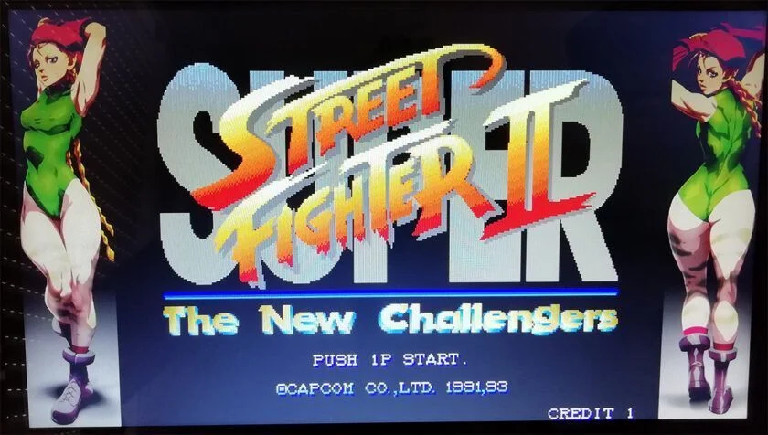 poner marcos bezels cammy street fighter II retropie