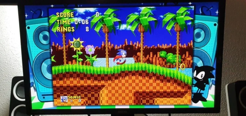 sonic en mega drive mini