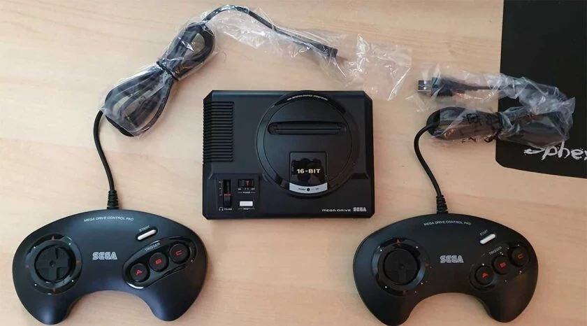 contenido de la caja mega drive mini