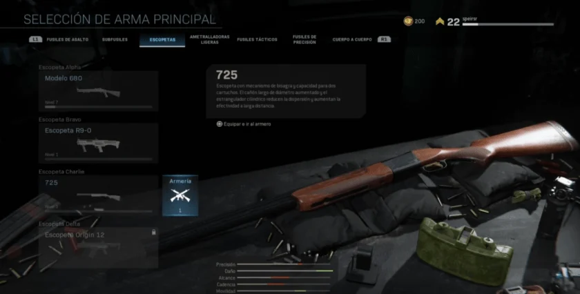 armeria call of duty proyectos