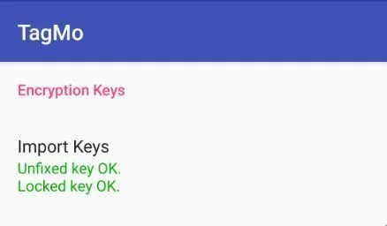 Configuración de Import Keys para amiibo en TagMo