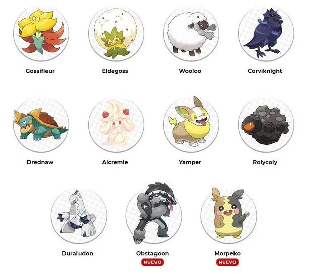 pokémon octava generación espada y escudo