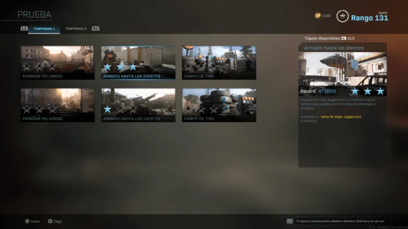 pruebas call of duty modern warfare