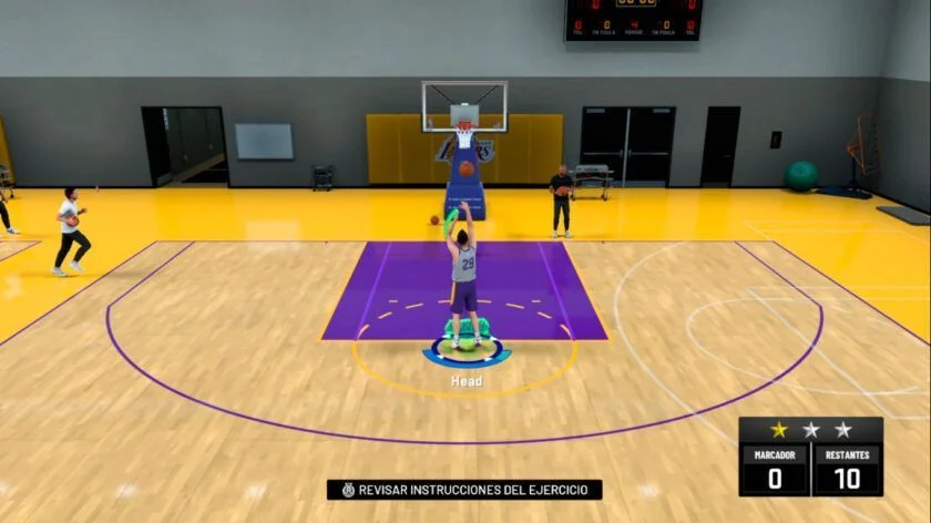 Entrenamiento de tiros en NBA 2K20 Mi Carrera