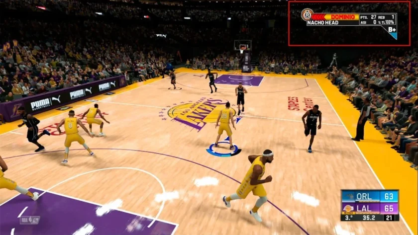 Barra de Dominio o Takeover en NBA 2K20