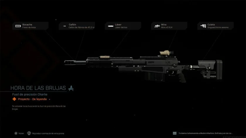 proyecto hora de las brujas modern warfare