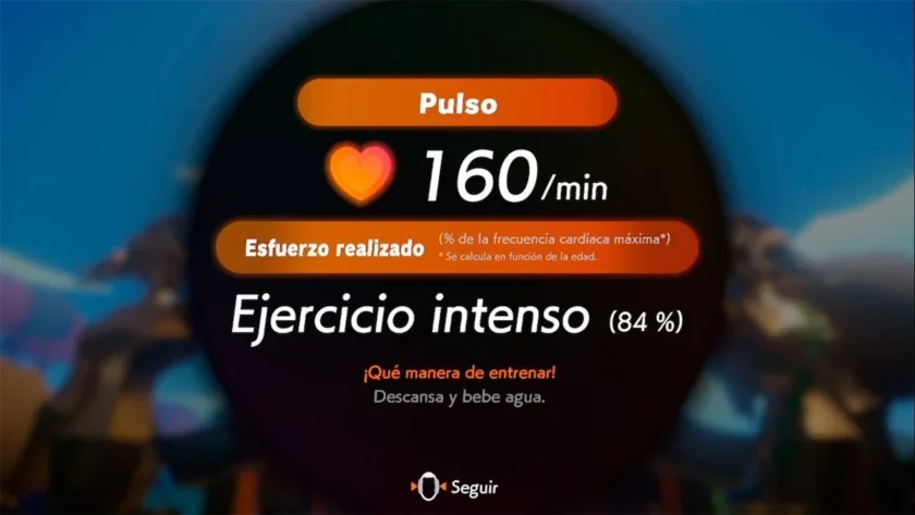 medir pulsaciones ringfit nintendo switch