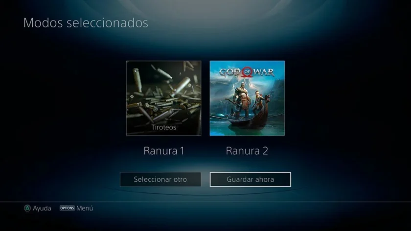 ranuras god of war y tiros