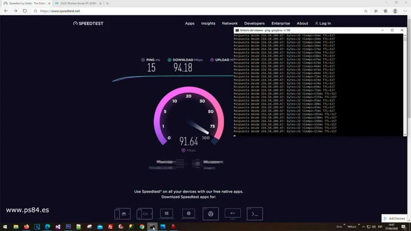 Bufferbloat que aumenta el ping cuando se satura la conexión