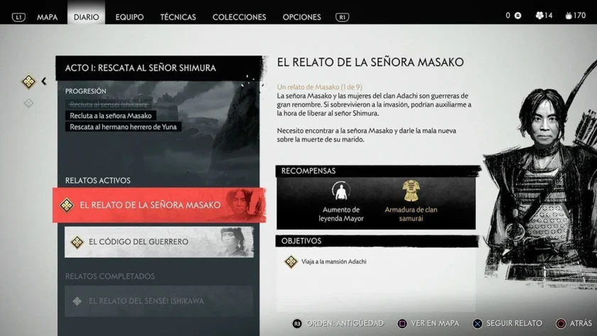 diario ghost of tsushima