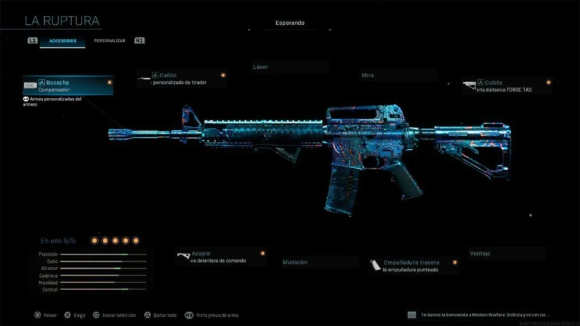 mejor clase M4A1 modern warfare y warzone