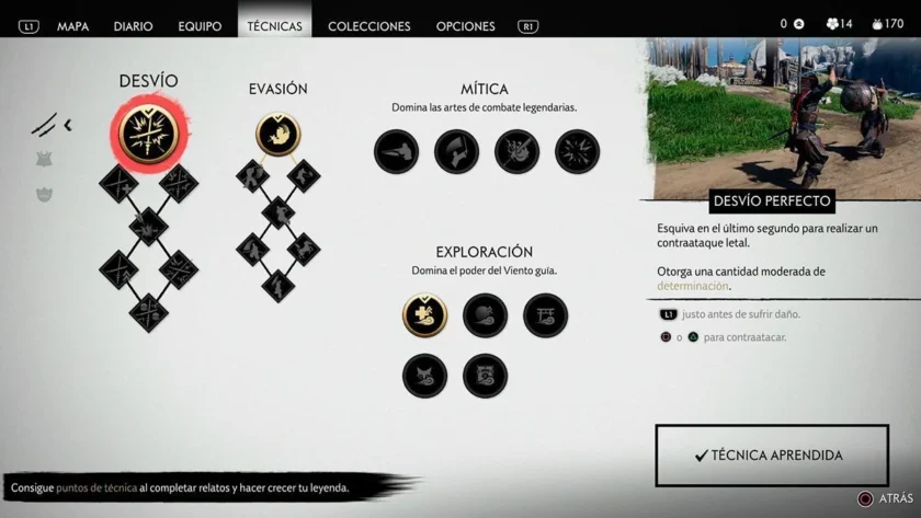 técnicas ghost tsushima ps4
