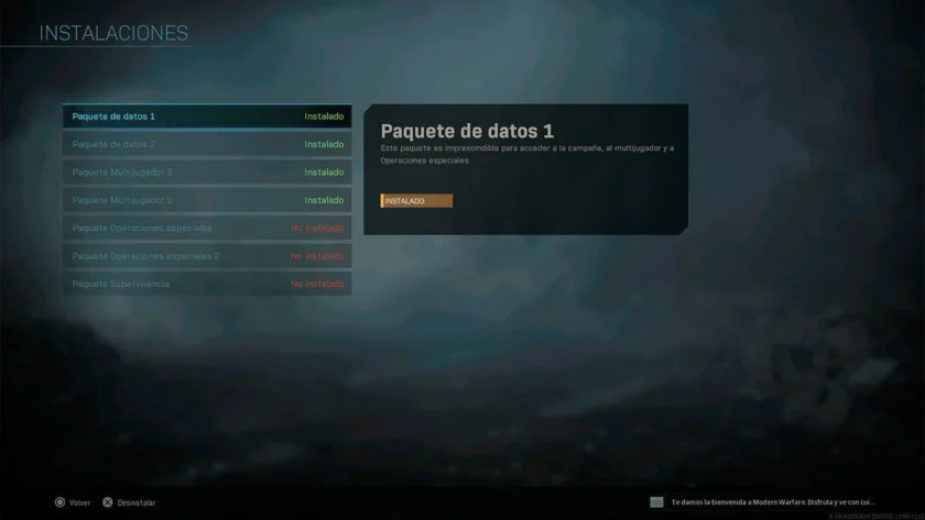 reducir peso modern warfare