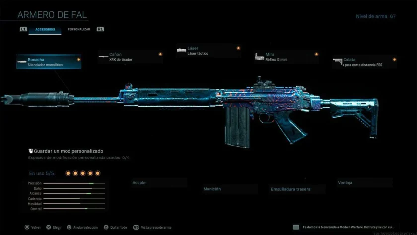 mejor clase fal modern warfare warzone