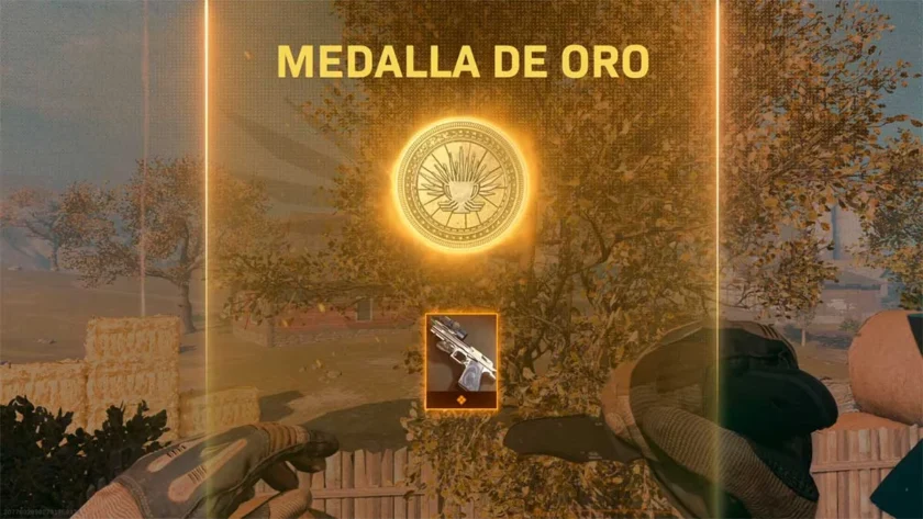 medalla oro parkour peligroso warzone