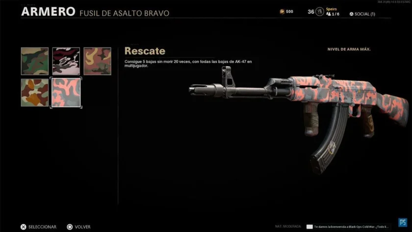 camuflaje cold war clásico