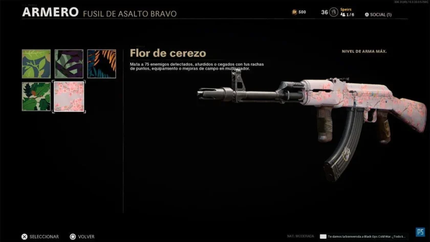 camuflaje cold war floral