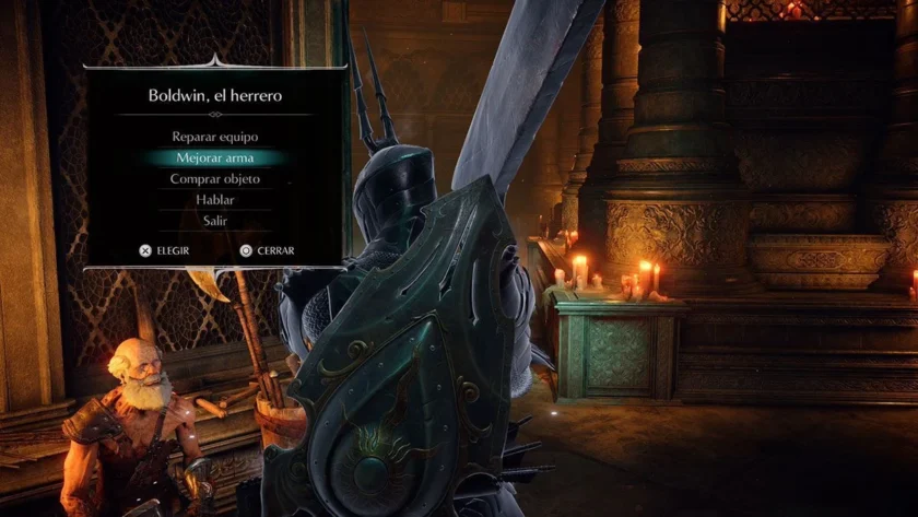 herrero del Nexo mejorar armas Demon's Souls Remake