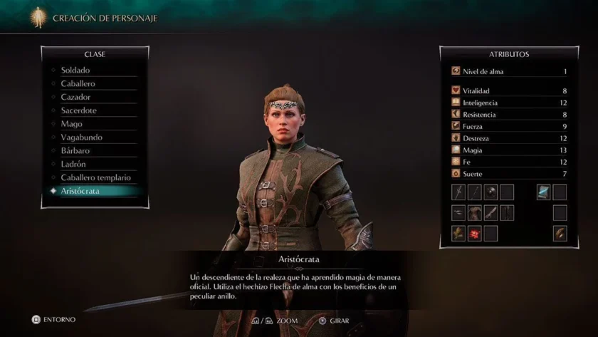 mejor clase Demon's Souls Remake Aristócrata