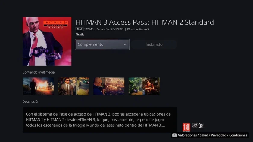hitman 2 en hitman 3 access pass standard