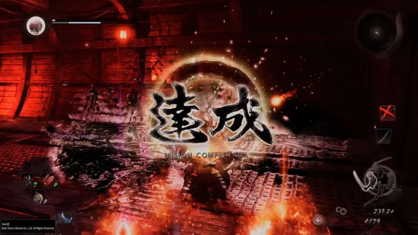 nioh misión completada