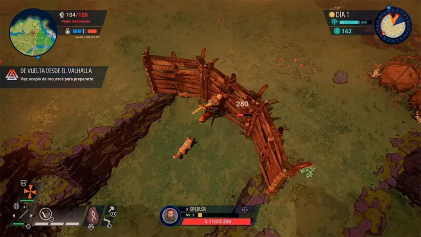 Barricadas con materiales en Tribes of Midgard
