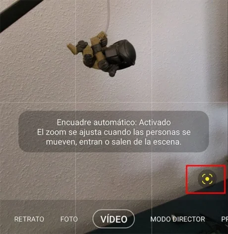 encuadre automático z flip 3