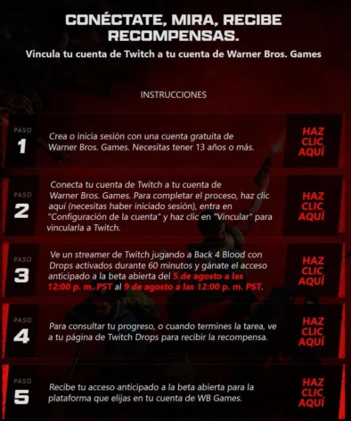 código beta back blood
