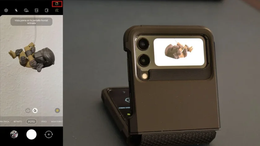 previsualización z flip 3