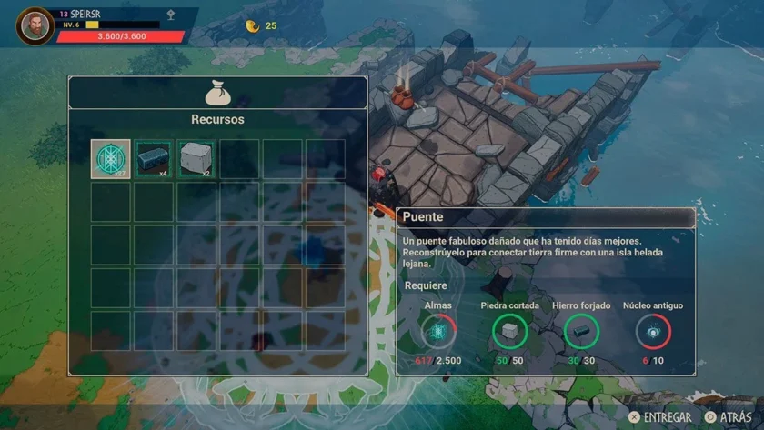 Reparar el puente hacia Fenrir en Tribes of Midgard