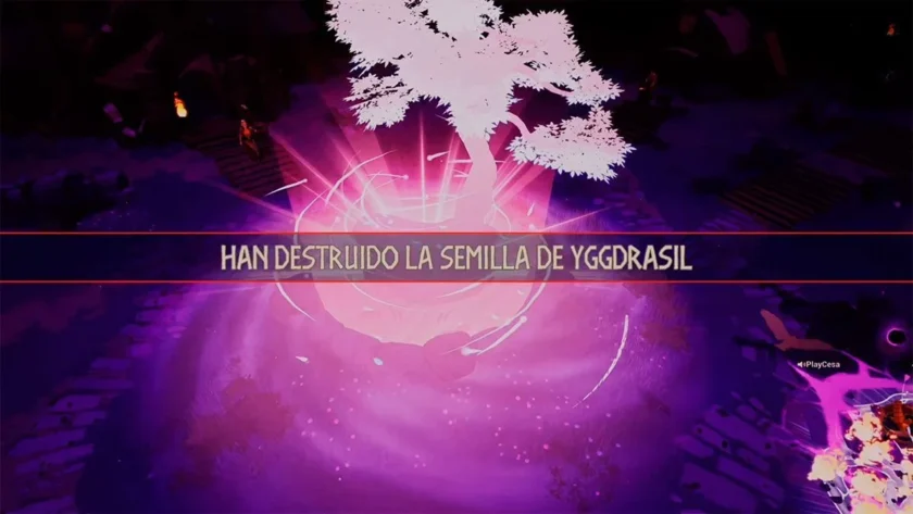 Semilla de Yggdrasil destruida en Tribes of Midgard