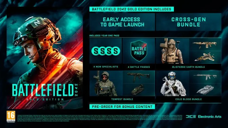 contenido edición gold battlefield 2042 beta