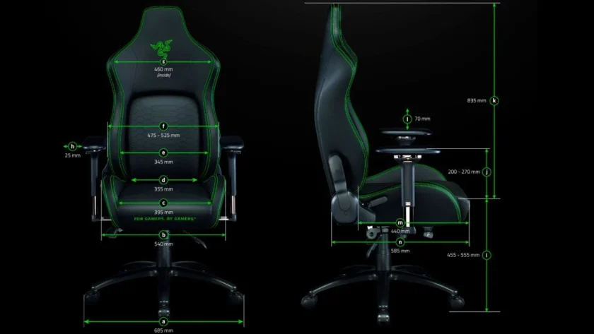 medidas razer iskur