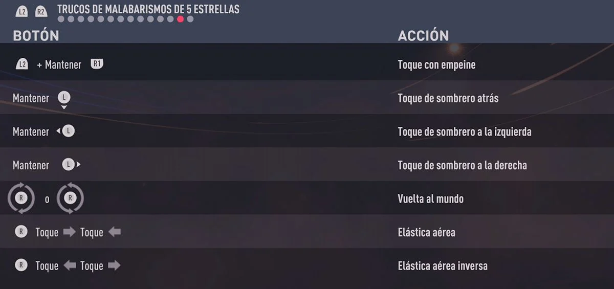 trucos y malabares skill fifa