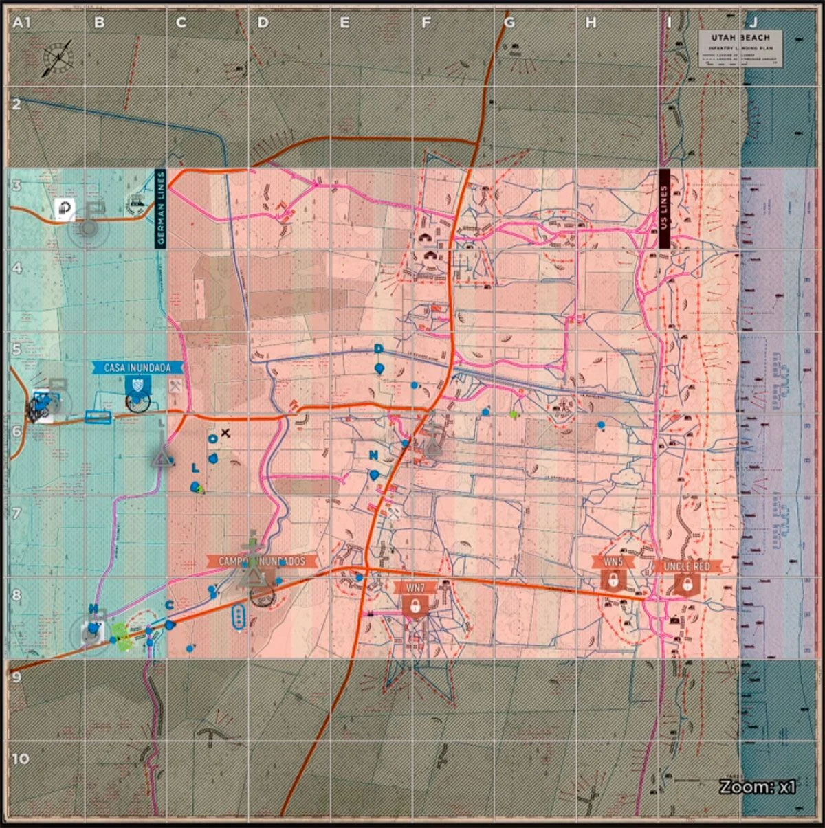 Mapa táctico de Hell Let Loose