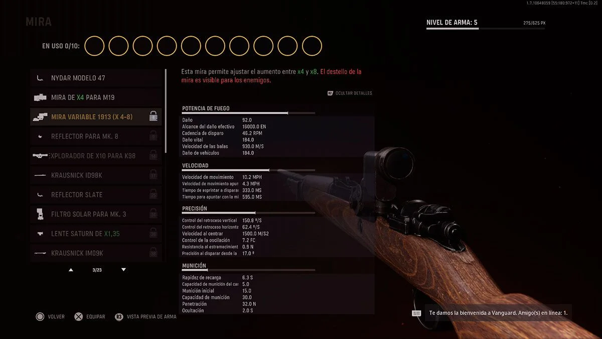 mejores armas call vanguard KAR98K