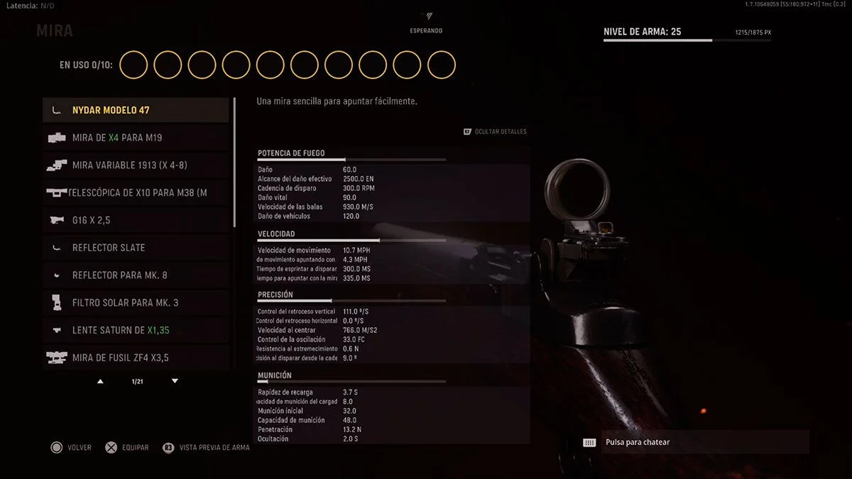 m1 Garand Vanguard mejores armas call