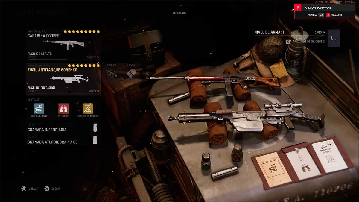 nuevas armas temporada 1