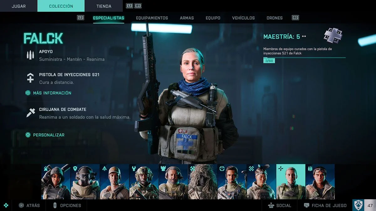 maria falck battlefield 2042 subir rápido de nivel