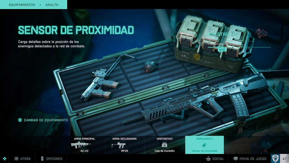 sensor de proximidad subir rápido nivel battlefield