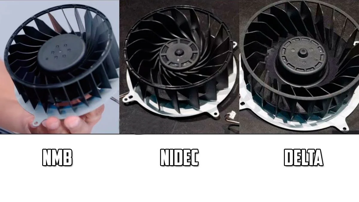 tipos ventilador ps5 nidec delta nmb