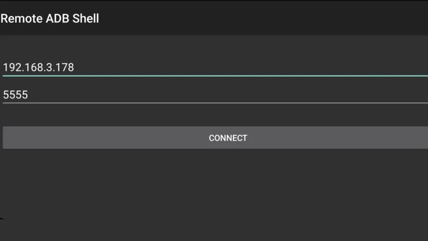conectar adb shell