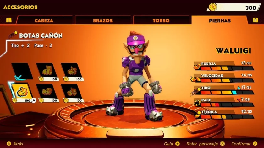set cañón mario strikers