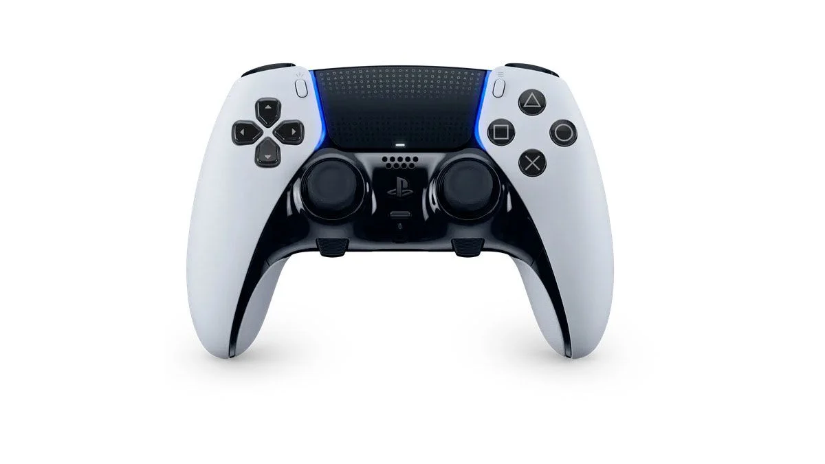 Vista frontal del mando profesional DualSense Edge para PS5