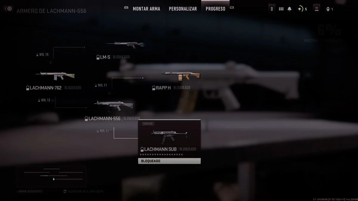 desbloquear mp5 modern warfare