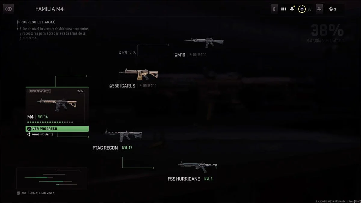 desbloquear fss hurricane familia m4a1